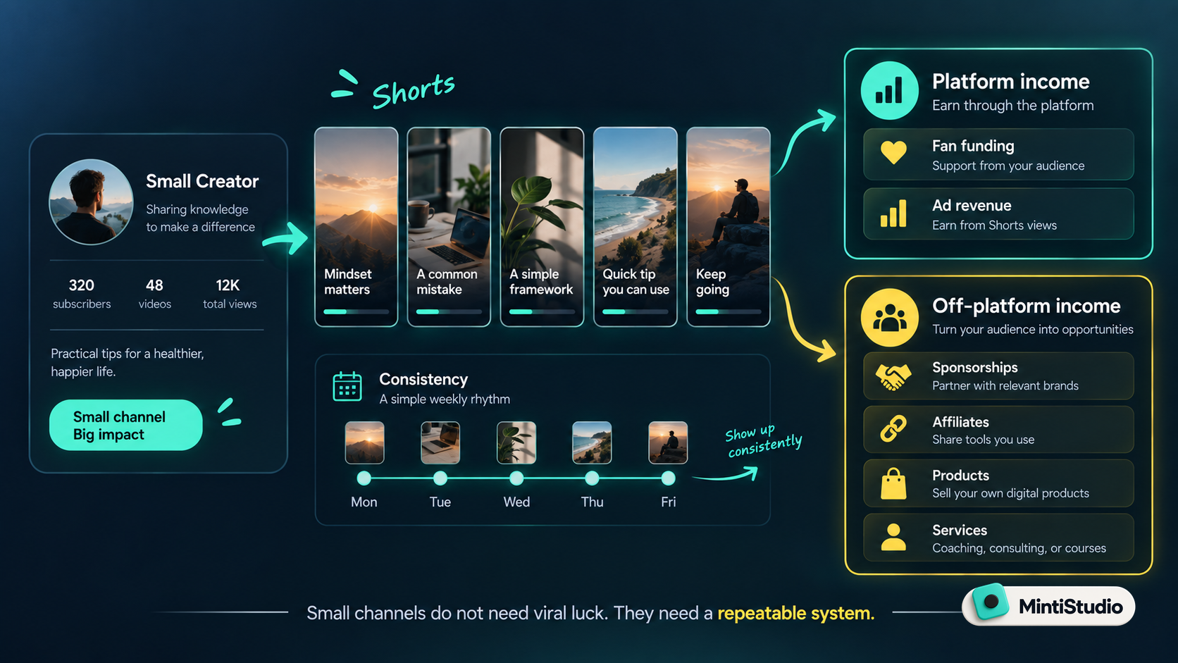 How a small channel turns Shorts into income
